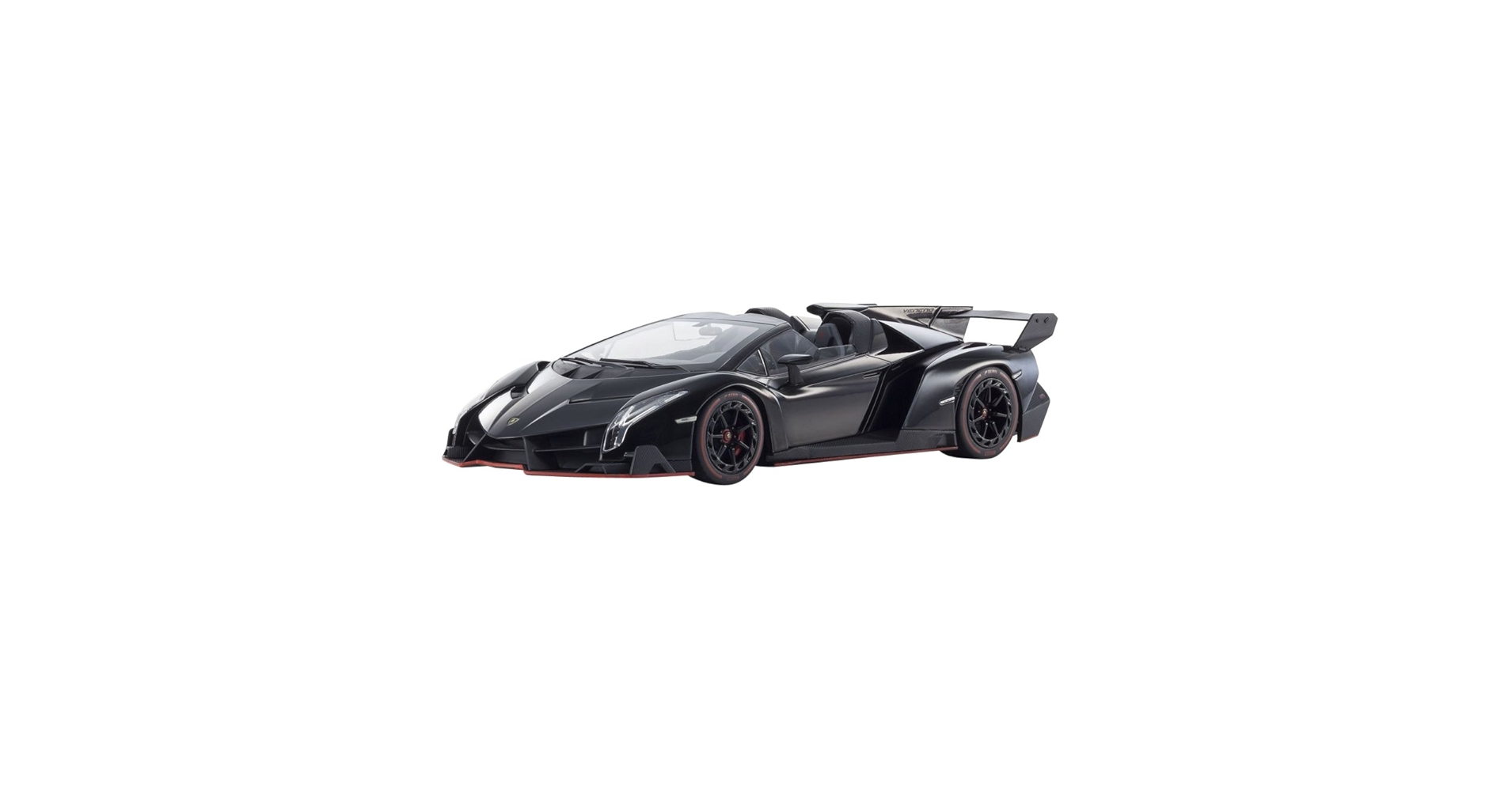 Lamborghini Veneno 1/18 スケール 黒 Lamborghini Veneno in Matt Black Diecast Model in 1:18 Scale